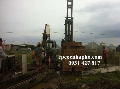 ép cọc bê tông khu dân cư bình chiểu