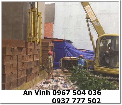 ép cọc bê tông đường 36