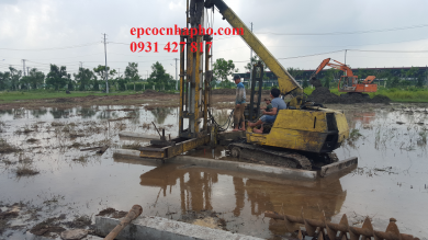 ÉP CỌC BÊ TÔNG NHÀ XƯỞNG